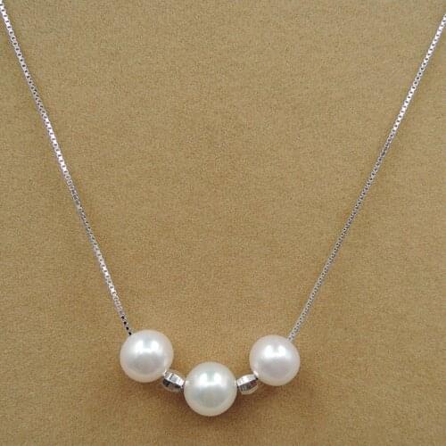 100% NATURE FRESHWATER PEARL NECKLACE-good quality