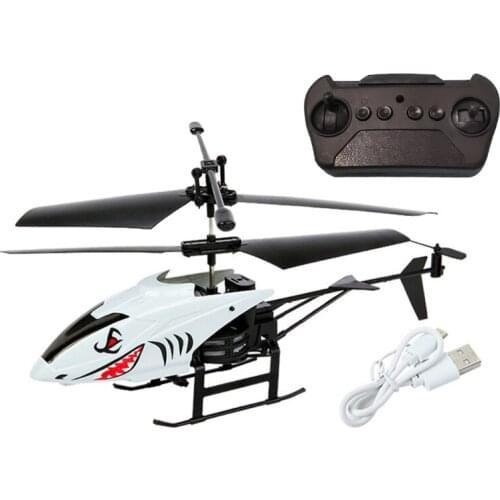 2 Channel Mini USB RC Helicopter Remote Control Aircraft Drone Model with Light A2UB