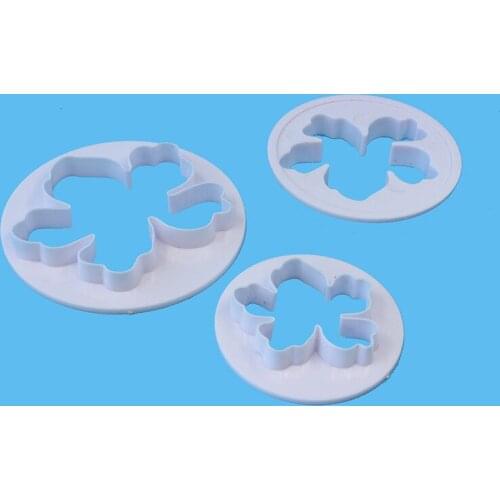 3PCS Hawaiian Flower Cutting Mold DIY Cake Mold Fondant Mold Food Grade Plastic