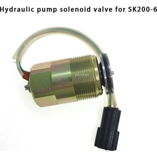 Excavator accessories suitable for SK200-6/200-6E/DH220-5 Kawasakii K3V63DT hydraulic pump solenoid valve black plug