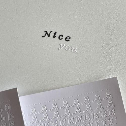 Alphabet Stickers Digital Letter Number Kawaii DIY Decals Decoration Gift Scrapbooking Manual Gold Stamping Notebook Album Q3G9