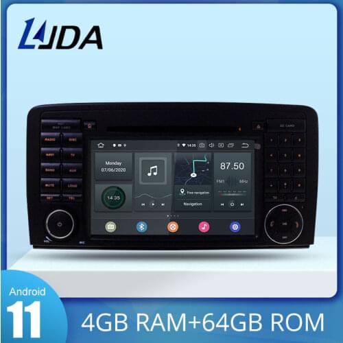 LJDA 2 Din Android 10 Car Radio For Mercedes Benz ML CLASS W164 ML350 ML300 Car Multimedia Player Stereo Audio GPS DVD WIFI DSP
