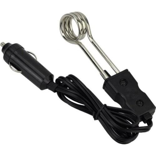 80% Hot Sell Portable 12V Car Immersion Heater Auto Vehicle Electric Tea Coffee Water Heater
