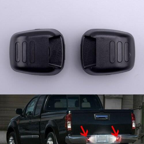 2pcs Car Rear 18-SMD LED License Plate Light w/ 3 Red Neon Tube 5W 12V fit for Nissan Frontier Xterra Titan Navara D40 Armada