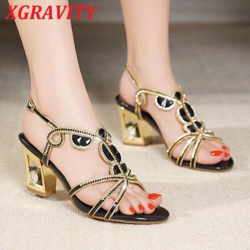 B337 New Fashion 2021 Summer Shoes Rhinestone Top Quality Perfect Design Ladies Sandals Sexy Women High Heel Shoes Dress Shoes