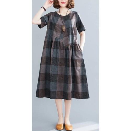 Модные платья в клетку BORISOVICH China At AliExpress