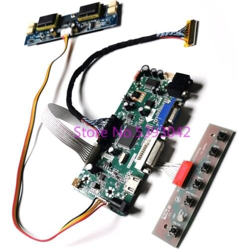 For M240HW01 V.0/V.2/V.4/V.5 1920*1080 24" VGA+DVI Inverter LVDS 30-Pin 4CCFL M.NT68676 LCD display controller card DIY kit