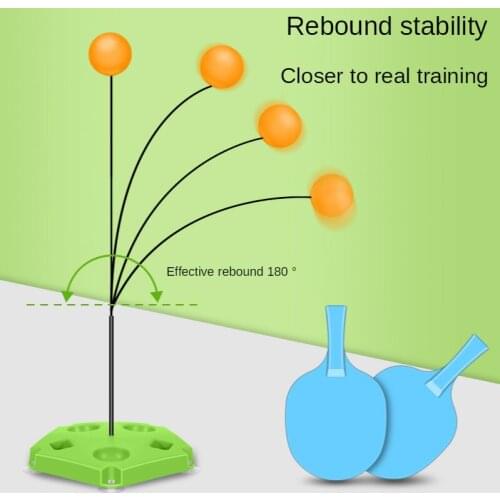 Elastic Flexible Spindle Table Tennis Training Device Children Device for Family Use Suction Cup Type Parent-child Single Player