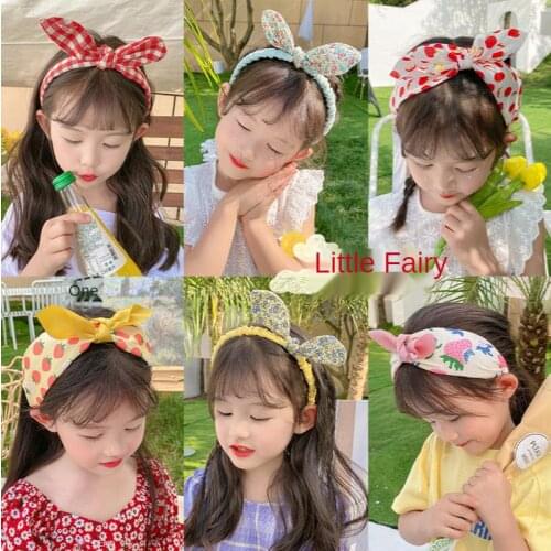 Childrens Headband Summer Korea Does Not Hurt The Head Bow Hairpin Headband Girl Baby Princess Cute Net Red Hair Accessories