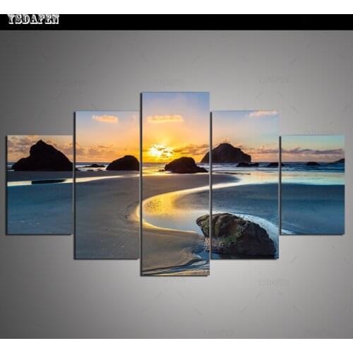HD print olieverf Film modulaire foto Scenery poster kind room decor woondecoratie 5 stks canvas art z563