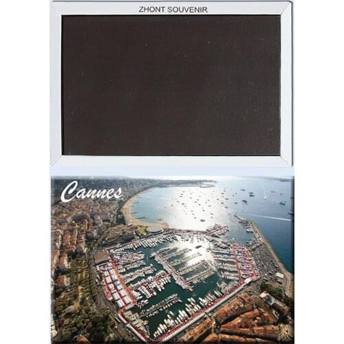 Nantes and Cannes view, port city of France tourist souvenirs, magnetic fridge magnets, home decoration crafts