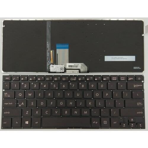 New Laptop Keyboard for Asus ZenBook UX310 UX310UA UX310UQ U4000 U4000U U4000UQ Series Black US Backlit