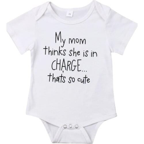 Pudcoco US Stock Casual Baby Boy Boy 0-18M Strampler Short Sleeve Print Letter Soft Overall Outfits Sommer