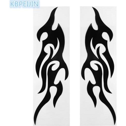 HOT 2pcs Car Flame Fire Sticker Engine Hood Decor Accessories for BMW e46 e90 e39 f30 f10 e36 e60 x5 e53 f20 e34 Auto Styling