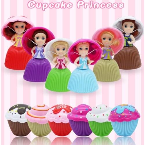 Mini Cartoon Lovely Cupcake Princess Doll Toys for Children Transformed Scented Beautiful Kawaii Cake Dolls Girl Gifts Random