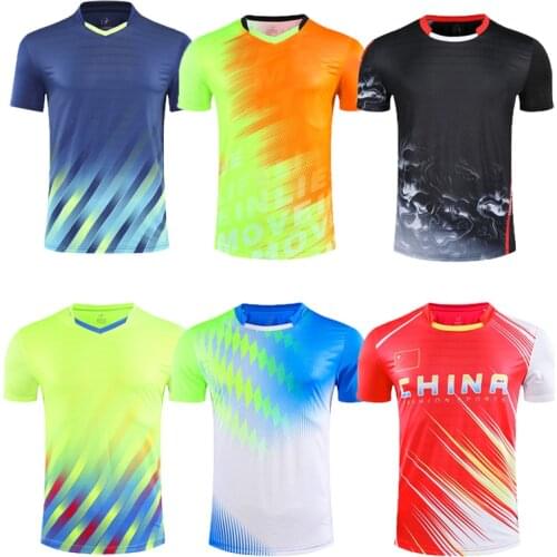 2021 Men/women Badminton t-shirts,Table Tennis t shirt for Men ,Women tennis shirt Running shirt Short Sleeve volleyball shirts
