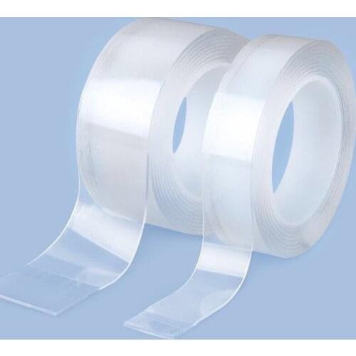 Nano Tape Reusable Traceless Waterproof Strong Adhesive Transparent Dounble Sided Tapes Bathroom Home Hanging Small Objects Tape