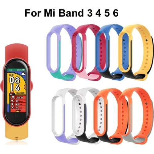 New Wrist Strap For Xiaomi Mi Band 6 5 4 3 Smart Watch Replacement Belt For Mi Band3 Band3 Band4 Band5 Band6 Bracelet Silicone