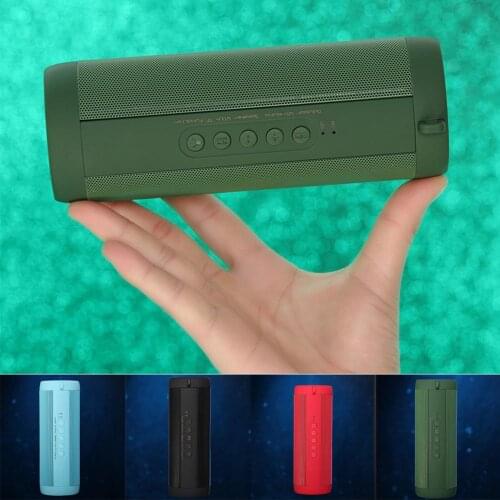 T2 Portable Waterproof Wireless Bluetooth Subwoofer 1800mah Sound Bar Mini Speaker With Flashlight For iPhone Xiaomi