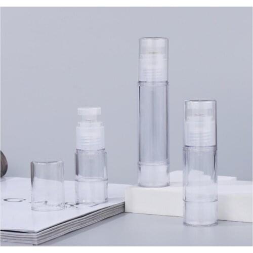 30ml transparent airless pump bottle eye serum/lotion/emulsion/foundation/gel/oil/hyaluronic cosmetic packing