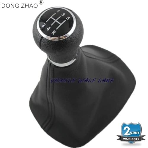 For VW Passat B5 1997 1998 1999 2000 2001 2002 2003 2004 2005 Car-tyling 5 Speed Gear Stick Shift Knob With Leather Boot