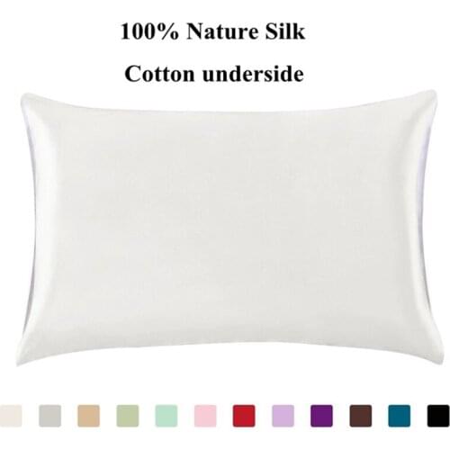 Silk Pillowcases One Side Free Shipping 100% Mulberry Pillow Case with Hidden Zipper for Hair and Skin Hypoallergenic20