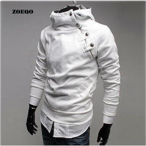 ZOEQO Hoodies Men Sweatshirt Fashion Mens hoodies Casual Hoodies Men Novel Sweatshirt Men Zipper Cotton Slim Sportswear