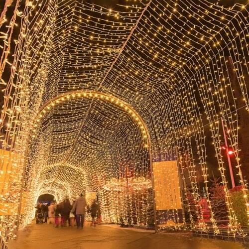 Outdoor Waterproof Garden Decor LED String Light Starry Christmas Lights Decorations Wedding Party Park Fairy Garland Holiday