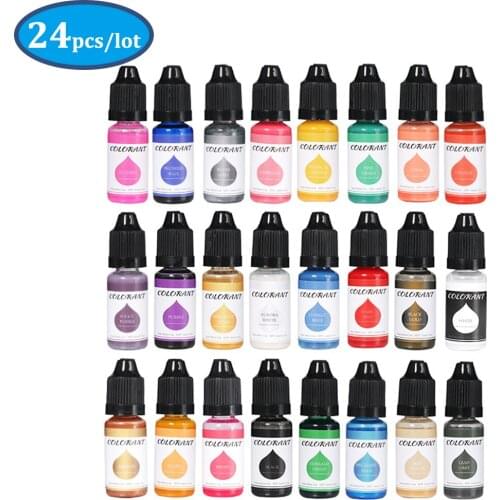 24 Colors/box DIY Candle Wax Pigment Colorant Non-Toxic Soy Candle Wax Pigment for Scented Candle Handmade Soap Making Material