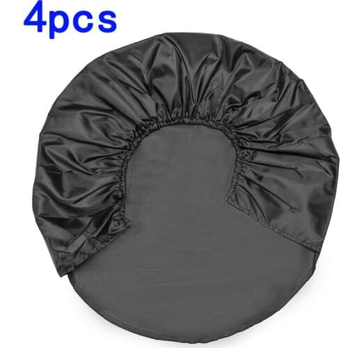 4pcs Car Wheel Tire Covers 80*30cm Black 210D Oxford cloth Tire Covers Protector Waterproof Anti-scratch accessories for cars