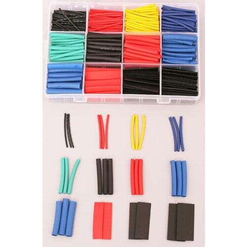 560pcs with box heat shrink termoretractil heat shrink tube krimpkous shrink tube tubo termoretractil termoretractil para cables
