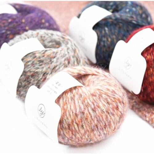 6pcs 50g/ball Hand made DIY knitting yarn with medium and thick pattern wool group for knitting sweater and scarf yarn