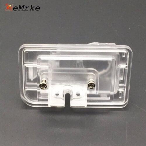 EEMRKE Car Rear View Camera Bracket License Plate Lights Housing Mount for Suzuki Swift Sport 2010-2017