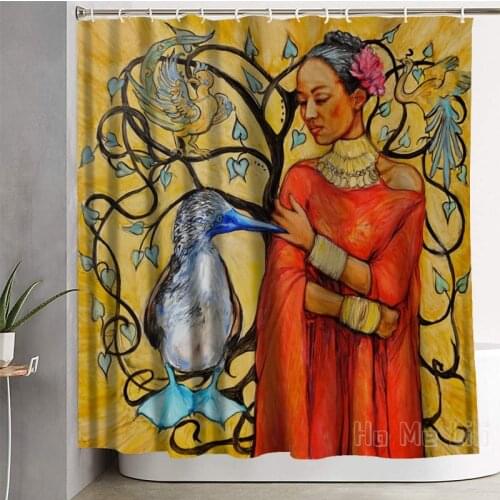 Pachamama Design Shower Curtain Bathroom Accessories With 12 Hooks