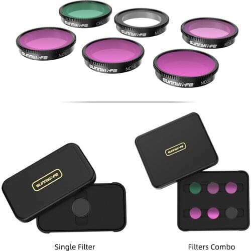 For Insta360 GO 2 Lens Filter UV+CPL+ND4/8/16/32 Kit Protector Video Mini Action Camera Accessories Optical Glass 6pcs/4pcs Set