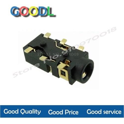 10PCS 2.5MM Female Audio Connector 6 Pin SMT SMD Headphone Jack Socket PJ-242 Gold-plated audio socket PJ242