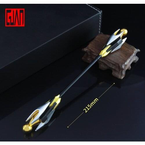 Alloy Weapon Sticks Ornaments Game Props Creative Gifts The King No.0 Thunder Golden Hoop Alloy Weapon Model Ornaments