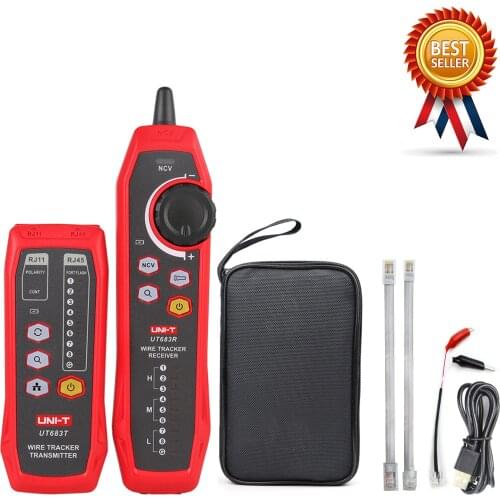 UNI-T UT683KIT Intelligent Network Line Finder/Pairing/Anti-Interference Patrol Line Checker,Noise-Free Withstand Voltage,DC 60V