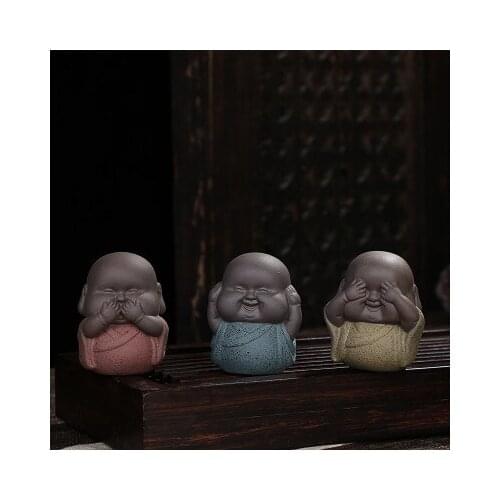 Mini decorative ceramic buddha statues monks furnishing articles nothing see the audience not say of the monks buddha sculpture