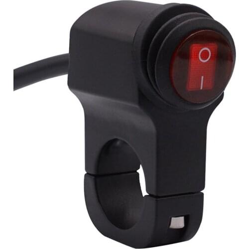 Motorcycle Modified Aluminum Alloy Handlebar Switch Waterproof Headlight Fog Light Switch Modified Electric Tricycle 12v