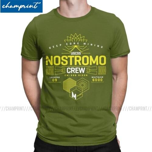 Nostromo Alien Movie Weyland Yutani Corp Men T Shirts Aliens Retro 80s Funny Tee Shirt Crewneck T-Shirts Gift Idea Tops
