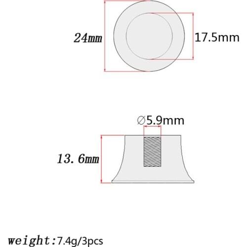 Pack of 3 Wood Guitar Control Knob Zebra Maple Beach Volume Guitar Accessory