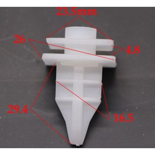 10Pcs Car Bumper Clips Plastics Fasteners Fit For Mazda M2 M3 M6