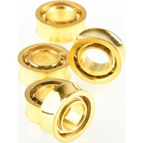 6pcs R188KK UR188 Gold Plated Bearing For Fidget Spinner Yoyos Fan D5QA