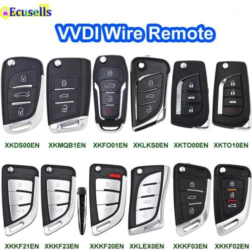 XHORSE Wire Remote Key XKDS00EN XKFO01EN XKMQB1EN XKKF02EN XKLEX0EN XKLKS0EN XKTO10EN XKTO00EN Work With Xhorse VVDI Tools