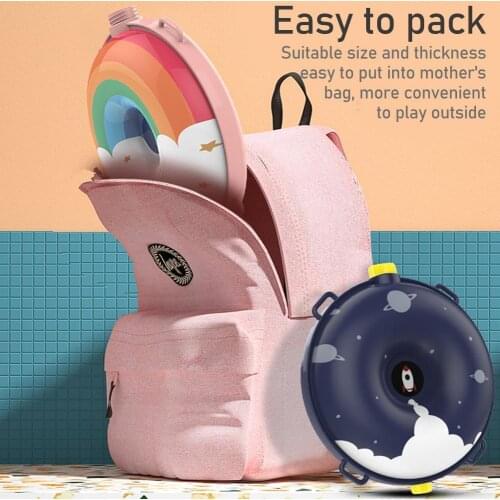 Backpack Water Gun for Kids Water Blaster Gun Water Shooter Donut Backpack Blue toy Sandy beach