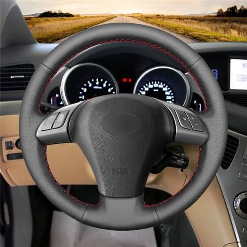 DIY Anti-Slip Wear-Resistant Steering Wheel Cover For Subaru B9 Tribeca 2006-2007 Tribeca 2007-2014 Car Interior Decoration