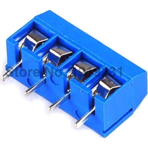 50PCS KF301-4P 4 Pin Screw Terminal Block Connector 5.08mm Pitch