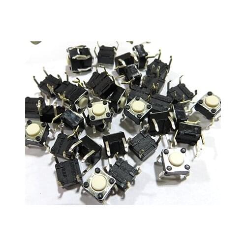 YYT 20PCS Original import button Micro button 6*6*4.3 Touch switch B3F-1000