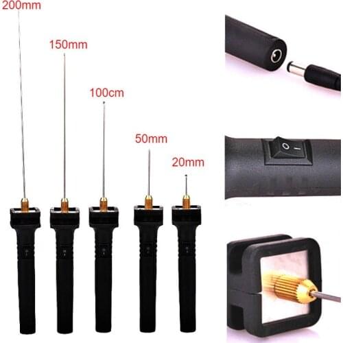 1 Set 2-20CM Electric Foam Cutter Black Electric Styrofoam Foam Cutter Hot Wire Foam Cutting Machine Pen w/ Voltage Adapter